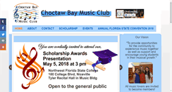 Desktop Screenshot of choctawbaymusicclub.org
