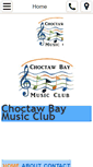 Mobile Screenshot of choctawbaymusicclub.org