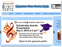 Tablet Screenshot of choctawbaymusicclub.org